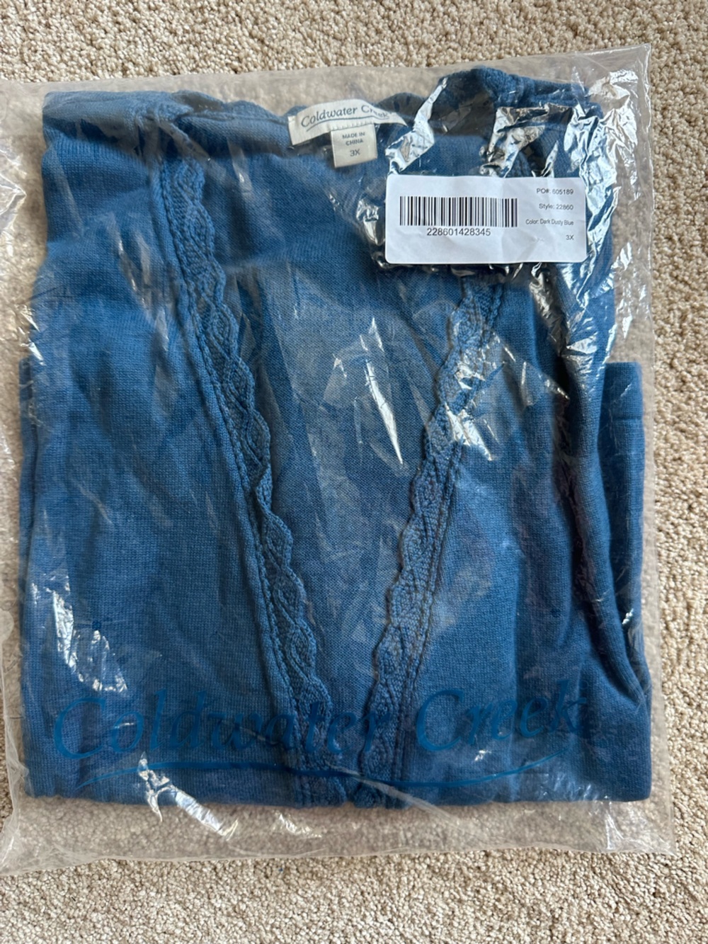 Coldwater Creek Blue Cardigan/Shrug